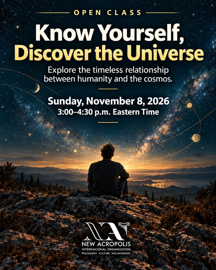 Open class poster: Know Yourself, Discover the Universe — Sunday November 8, 2026, 3:00–4:30 p.m. Eastern Time